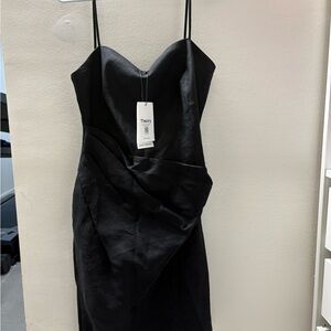Theory Strapless Black Dress